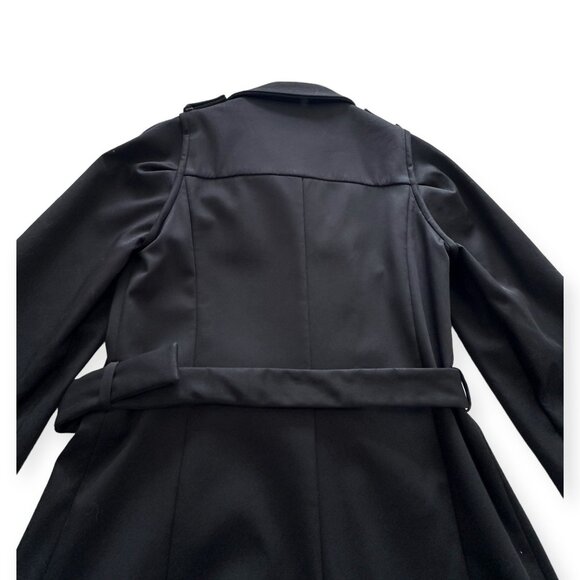 Miu Miu Fall Winter 2007 Black Belted Trench Coat Size 42 IT / US 6 - Picture 10 of 13